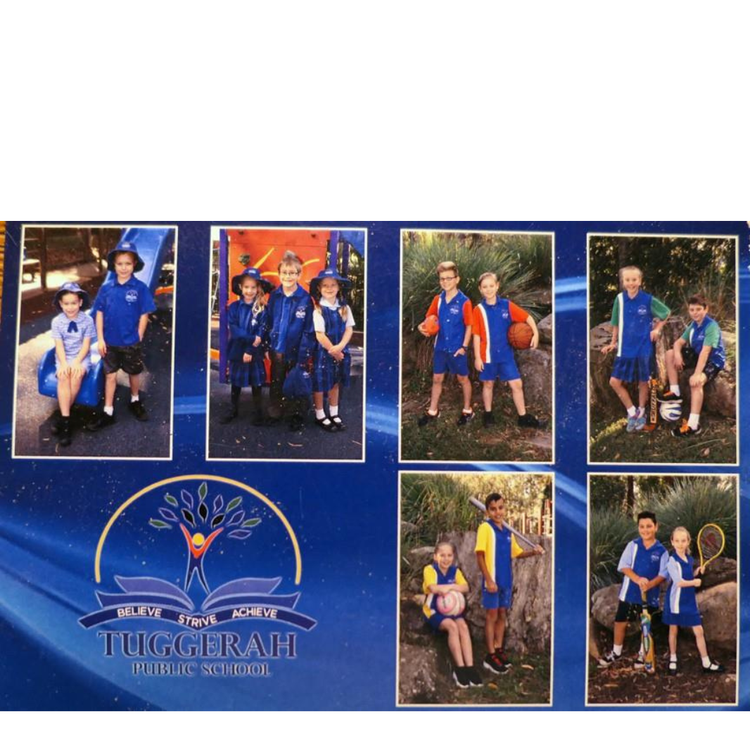 postcard showing school uniform